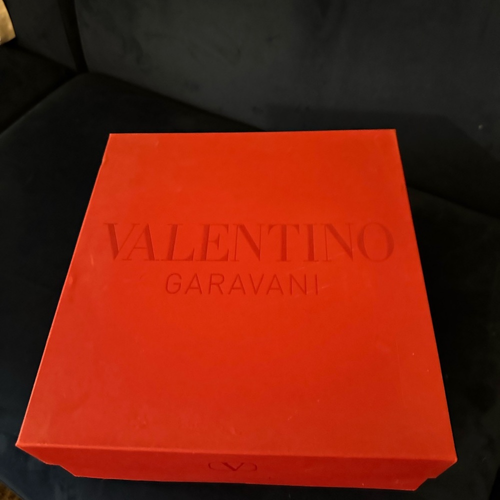 Valentino Garavani Patent Platform Sandal in Nude with Gold Studs - Picture 12 of 12